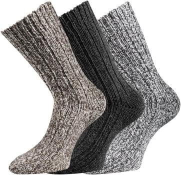 Preview: 3 Paar TippTexx 24 superweiche Norwegersocken, farbig sortiert